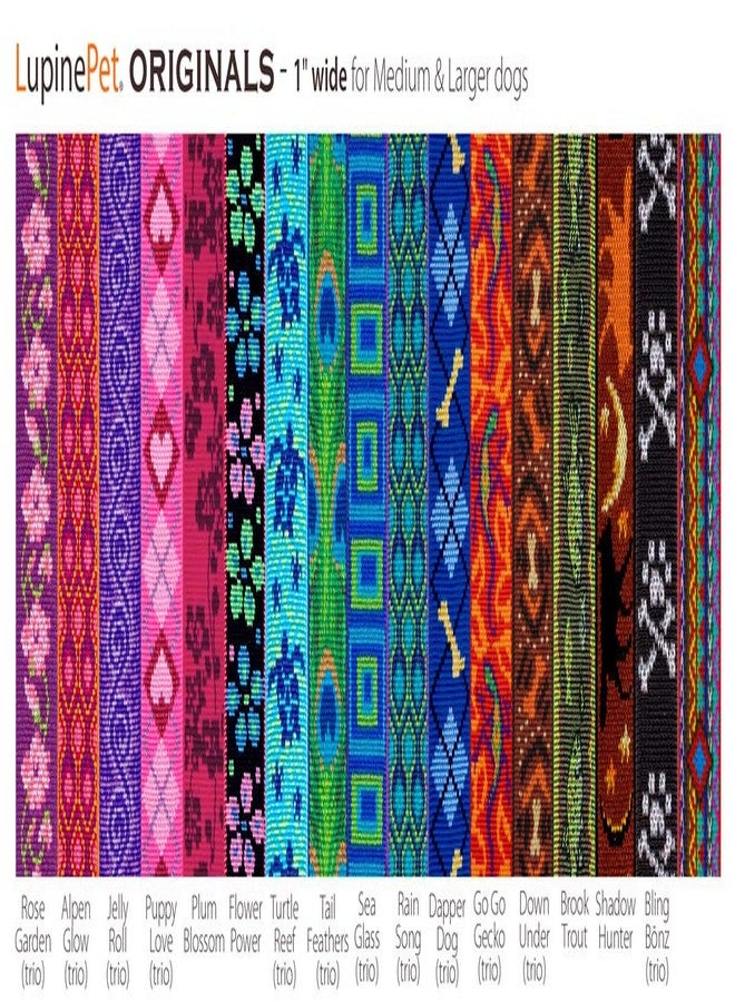 Lupine Dog Leash by Lupine 1" Wide Ripple Creek Design 6-Foot Long with Padded Handle - Image 2
